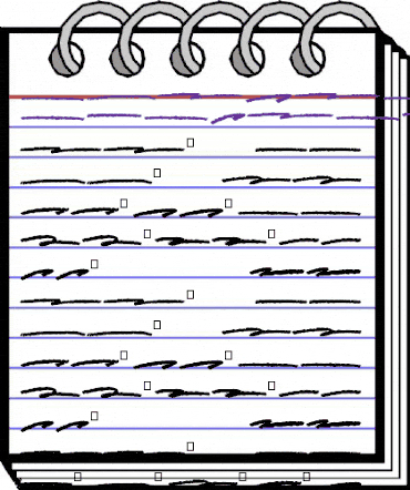 Scary Sign Swash Regular animated font preview