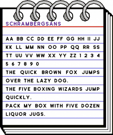 Schramberg Sans Regular animated font preview