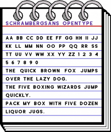 Schramberg Sans Regular animated font preview