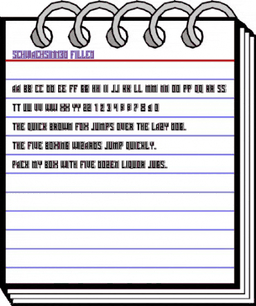 Schwachsinn 3D Filled Regular animated font preview Schwachsinn 3D Filled Regular animated font preview