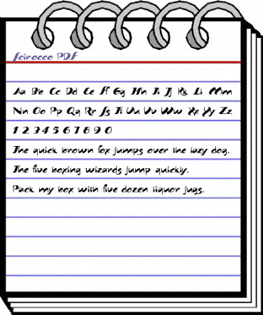 Scirocco Regular animated font preview