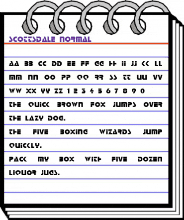 Scottsdale Normal animated font preview