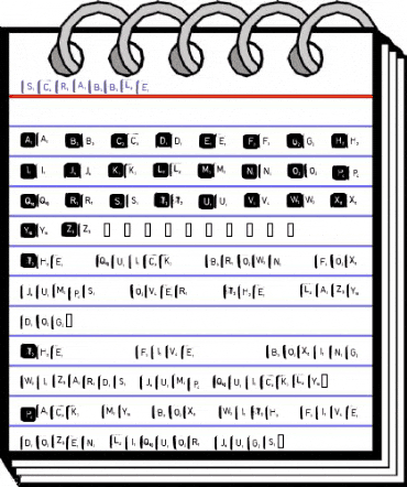 scrabble Regular animated font preview