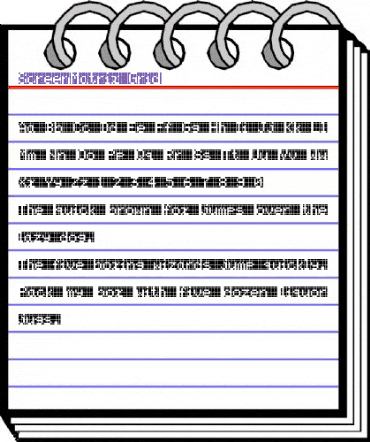 ScreenMatrix Regular animated font preview ScreenMatrix Regular animated font preview