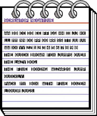 Screwtop Negative Regular animated font preview Screwtop Negative Regular animated font preview