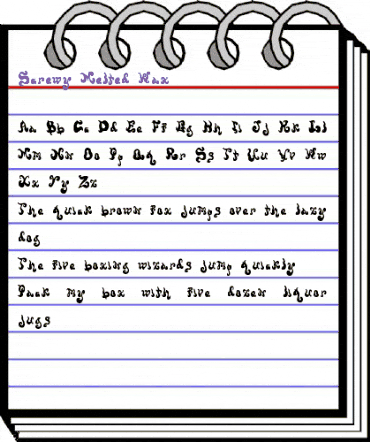 Screwy Melted Wax Regular animated font preview Screwy Melted Wax Regular animated font preview