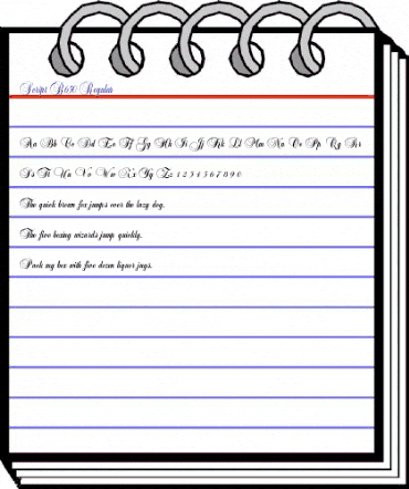 Script-B650 Regular animated font preview Script-B650 Regular animated font preview