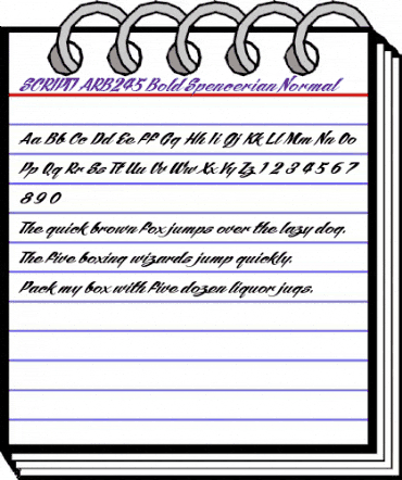 SCRIPT1 ARB245 Bold Spenceria Normal animated font preview SCRIPT1 ARB245 Bold Spenceria Normal animated font preview