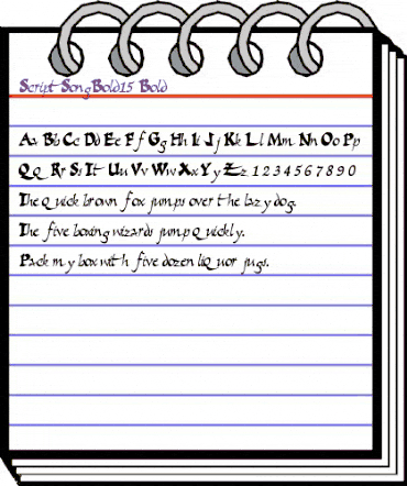 ScriptSongBold15 Bold animated font preview ScriptSongBold15 Bold animated font preview