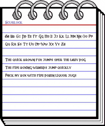 Scurlock Regular animated font preview Scurlock Regular animated font preview