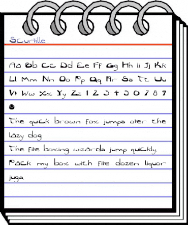 Scurville Regular animated font preview Scurville Regular animated font preview