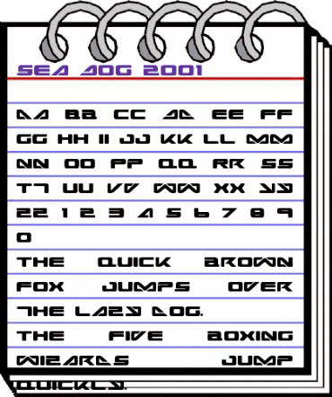 Sea Dog 2001 Sea Dog 2001 animated font preview Sea Dog 2001 Sea Dog 2001 animated font preview