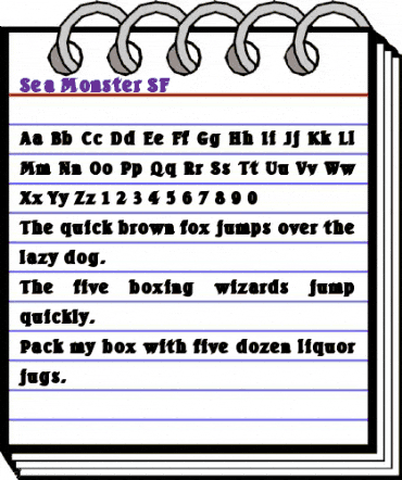 Sea Monster SF Bold animated font preview Sea Monster SF Bold animated font preview