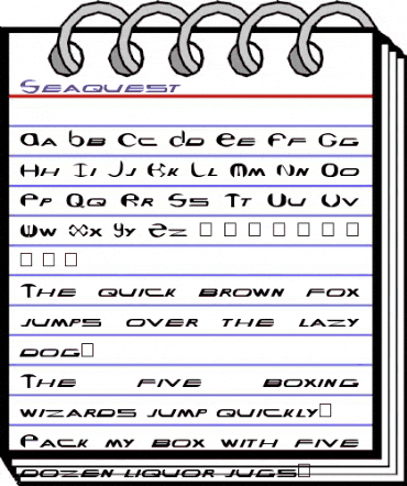 Seaquest Normal animated font preview Seaquest Normal animated font preview