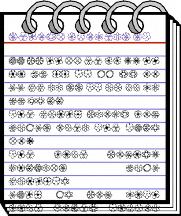 Second Flowers St Regular animated font preview