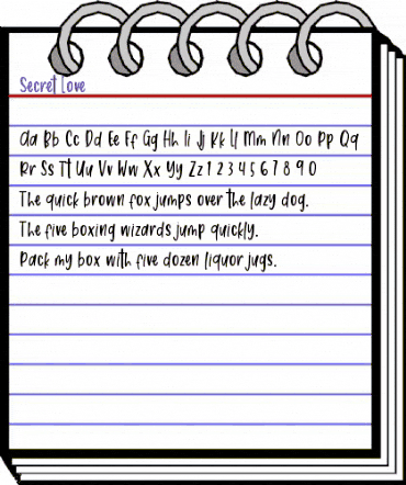 Secret Love Regular animated font preview Secret Love Regular animated font preview