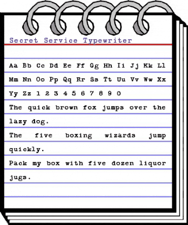 Secret Service Typewriter Regular animated font preview Secret Service Typewriter Regular animated font preview