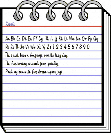 Secrets Regular animated font preview Secrets Regular animated font preview