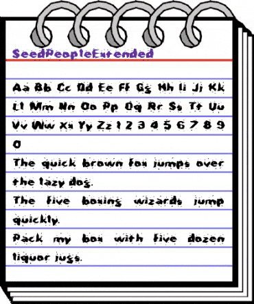 SeedPeopleExtended Regular animated font preview SeedPeopleExtended Regular animated font preview