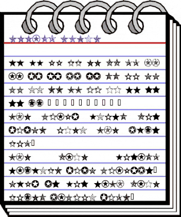 Seeing Stars Regular animated font preview