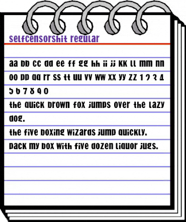 SelfCensorShit Regular animated font preview SelfCensorShit Regular animated font preview