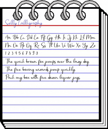 Selly Calligraphy Regular animated font preview Selly Calligraphy Regular animated font preview