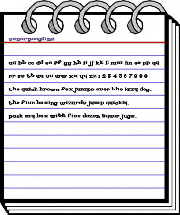SenorPooglins Regular animated font preview SenorPooglins Regular animated font preview