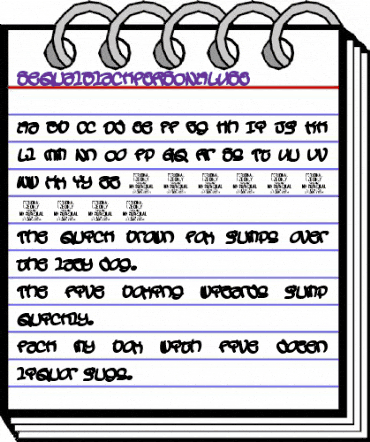 Sequal Black PERSONAL USE Regular animated font preview