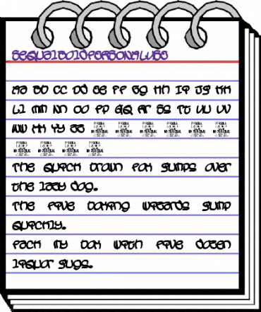Sequal Bold PERSONAL USE Regular animated font preview