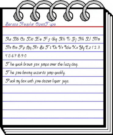 Serasa Regular animated font preview