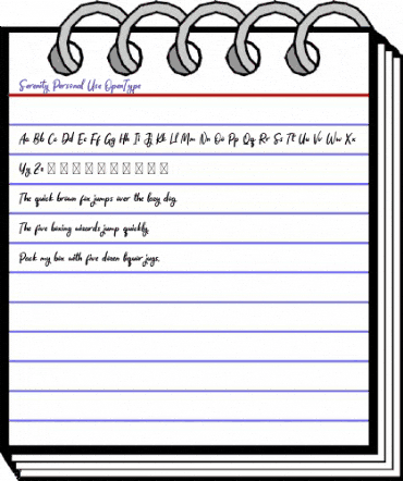 Serenity Personal Use animated font preview Serenity Personal Use animated font preview