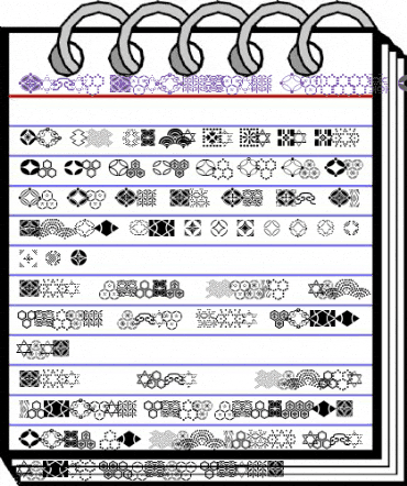 Seven Treasures Ornmnt ITC Regular animated font preview