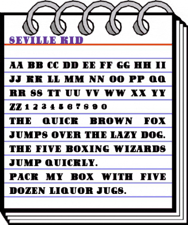 Seville Kid Regular animated font preview Seville Kid Regular animated font preview