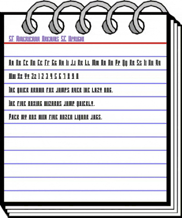 SF Americana Dreams SC Upright Regular animated font preview SF Americana Dreams SC Upright Regular animated font preview