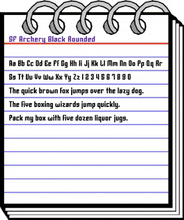 SF Archery Black Rounded Regular animated font preview SF Archery Black Rounded Regular animated font preview