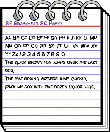 SF Beaverton SC Heavy animated font preview SF Beaverton SC Heavy animated font preview