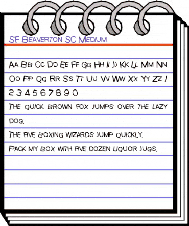 SF Beaverton SC Medium animated font preview SF Beaverton SC Medium animated font preview