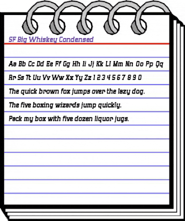 SF Big Whiskey Condensed Regular animated font preview SF Big Whiskey Condensed Regular animated font preview