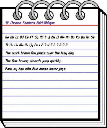 SF Chrome Fenders Bold Oblique animated font preview SF Chrome Fenders Bold Oblique animated font preview