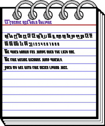 SF Cosmic Age Bold Oblique animated font preview SF Cosmic Age Bold Oblique animated font preview