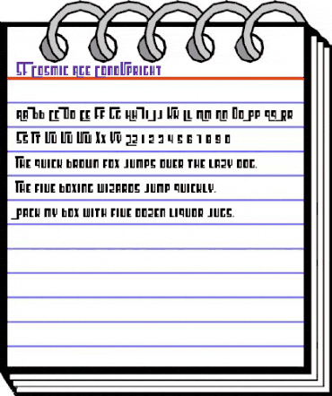 SF Cosmic Age CondUpright Regular animated font preview SF Cosmic Age CondUpright Regular animated font preview