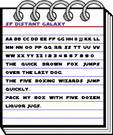 SF Distant Galaxy Regular animated font preview SF Distant Galaxy Regular animated font preview
