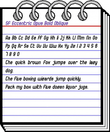 SF Eccentric Opus Bold Oblique animated font preview SF Eccentric Opus Bold Oblique animated font preview