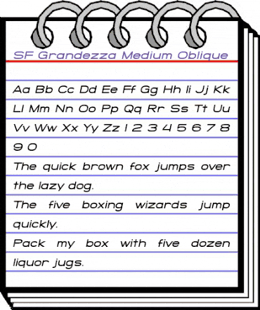 SF Grandezza Medium Oblique animated font preview SF Grandezza Medium Oblique animated font preview