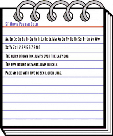 SF Movie Poster Bold animated font preview SF Movie Poster Bold animated font preview