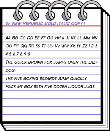 SF New Republic SC Bold Italic animated font preview SF New Republic SC Bold Italic animated font preview