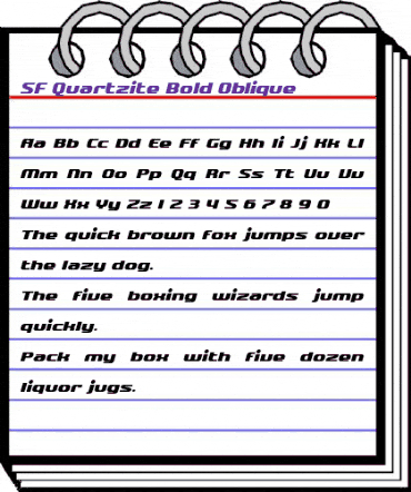 SF Quartzite Bold Oblique animated font preview SF Quartzite Bold Oblique animated font preview