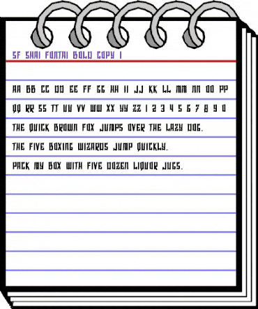 SF Shai Fontai Bold animated font preview