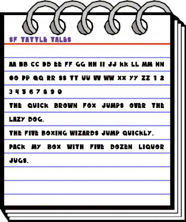 SF Tattle Tales Regular animated font preview SF Tattle Tales Regular animated font preview