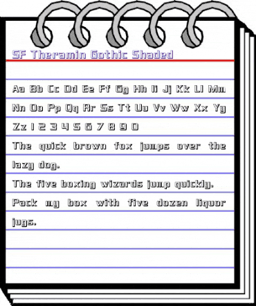 SF Theramin Gothic Shaded Regular animated font preview SF Theramin Gothic Shaded Regular animated font preview